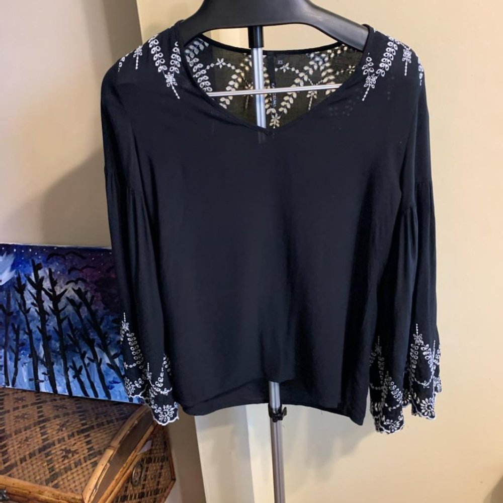 Kay Celine Bell Sleeve Blouse